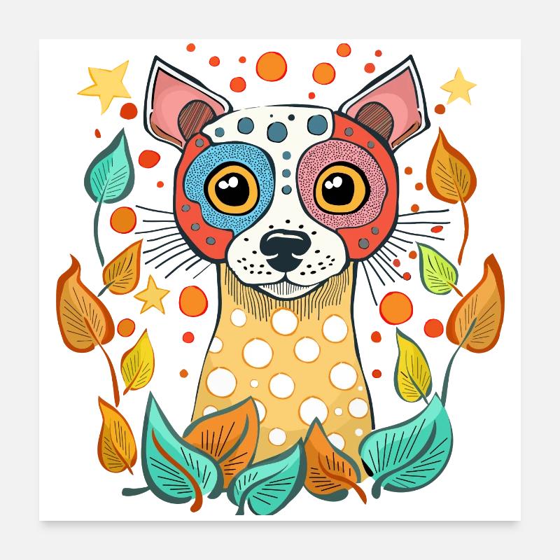 doggie Poster 24" x 24" (60x60 cm)