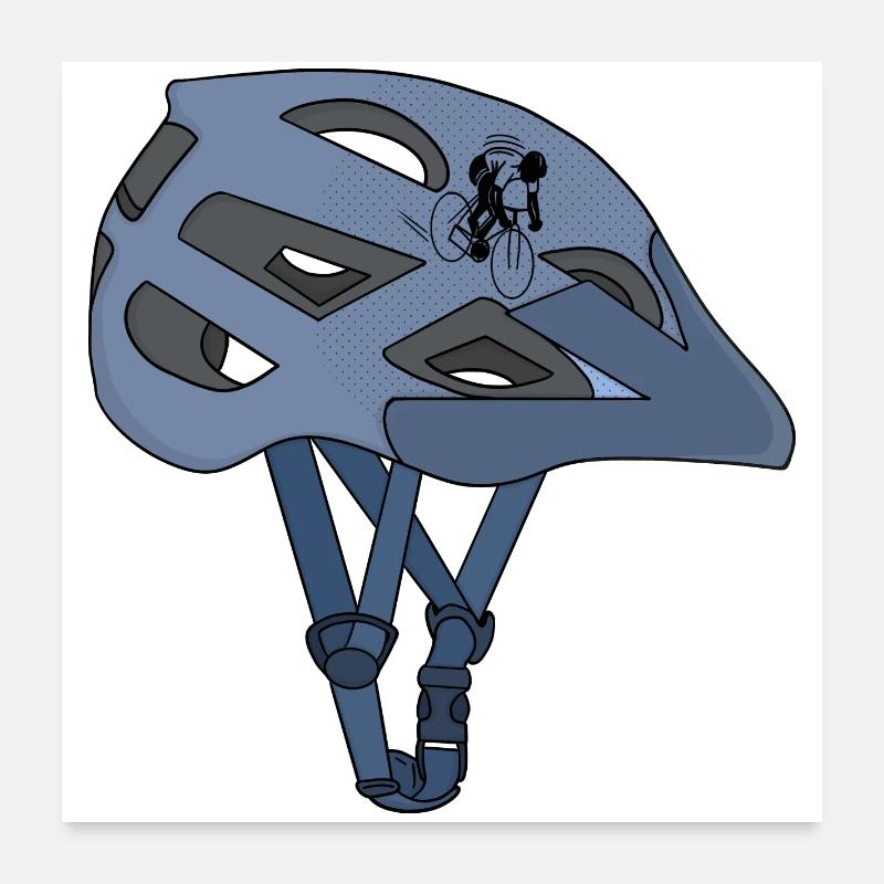 Cycling helmet Poster 24" x 24" (60x60 cm)