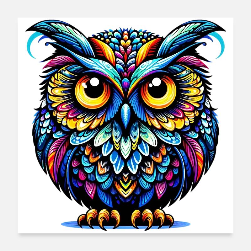 Owl Poster 24" x 24" (60x60 cm)