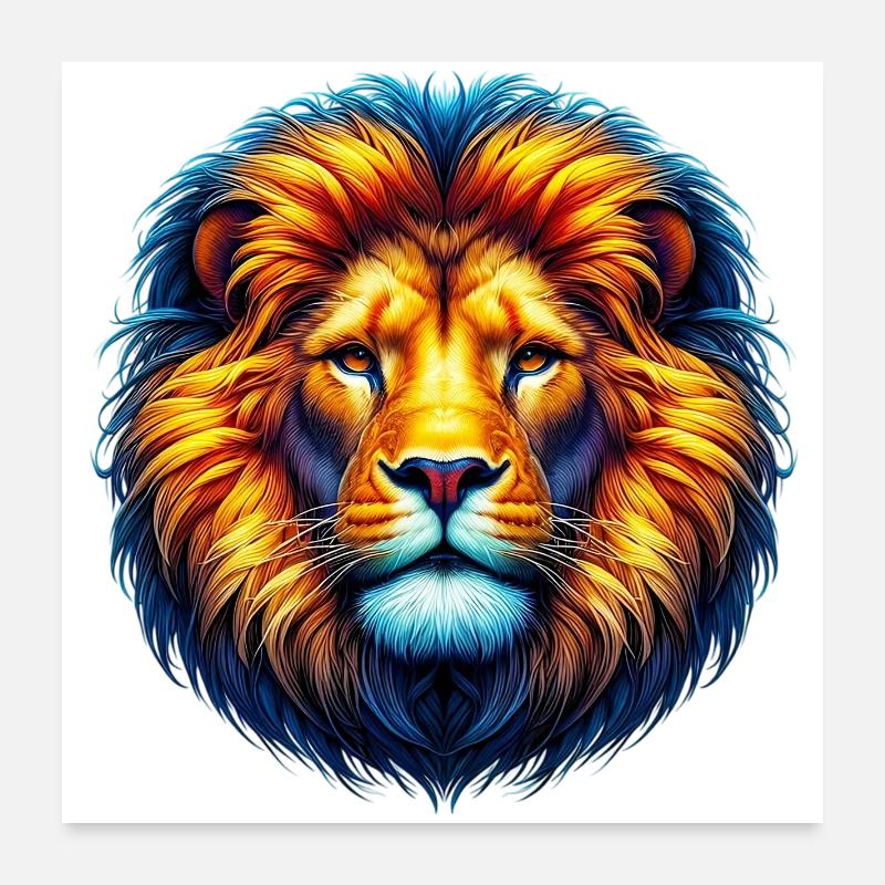Löwe Poster 60x60 cm
