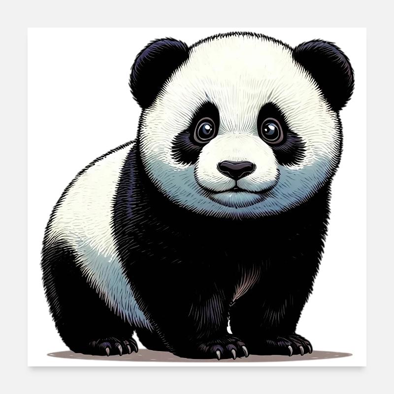 Panda Poster 60x60 cm