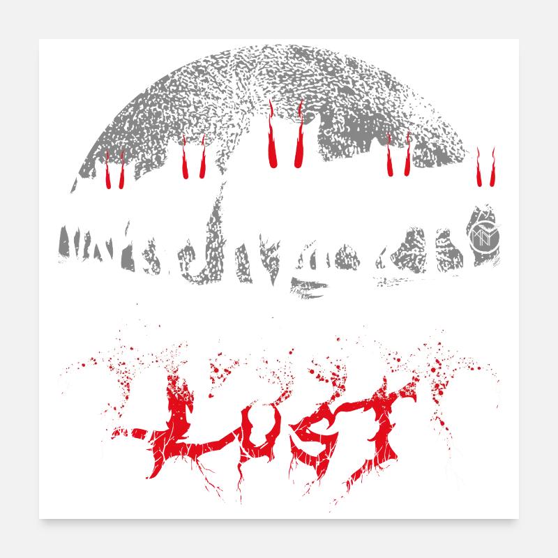 Meute de loups Soif de sang Poster 60 x 60 cm