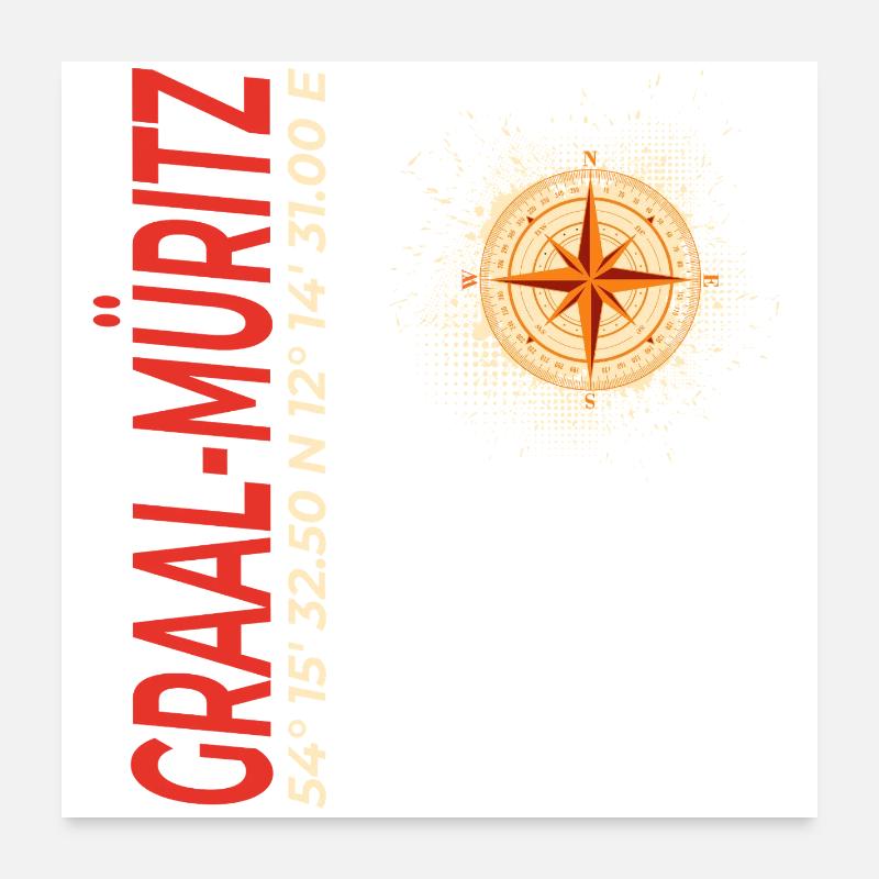 Graal-Müritz Poster 60x60 cm