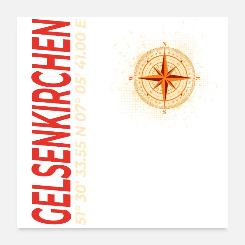 Gelsenkirchen Poster 60x60 cm