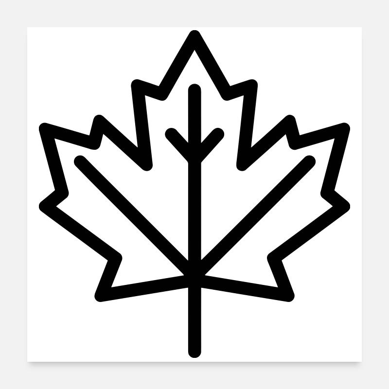 Feuille d’Érable Poster 60 x 60 cm