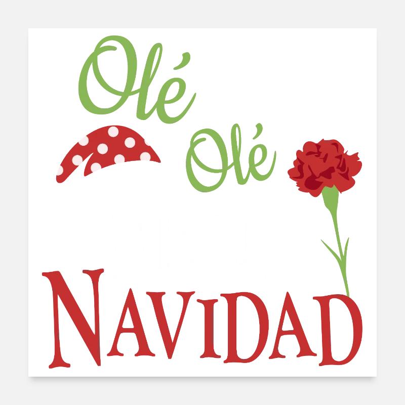 Ole Ole Joyeux Noël Poster 60 x 60 cm