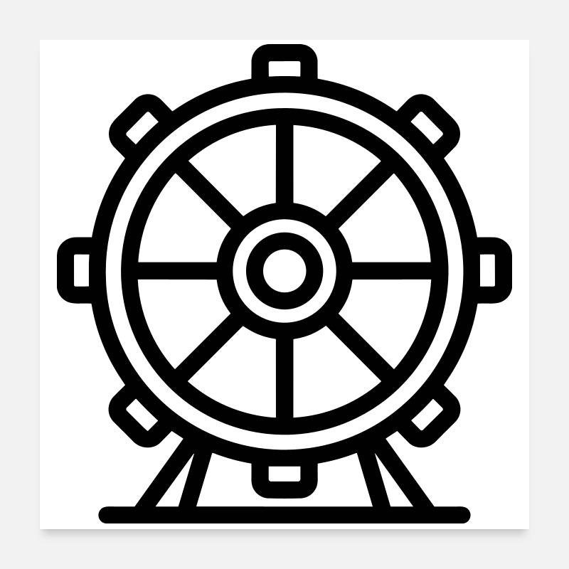 grande roue Poster 60 x 60 cm