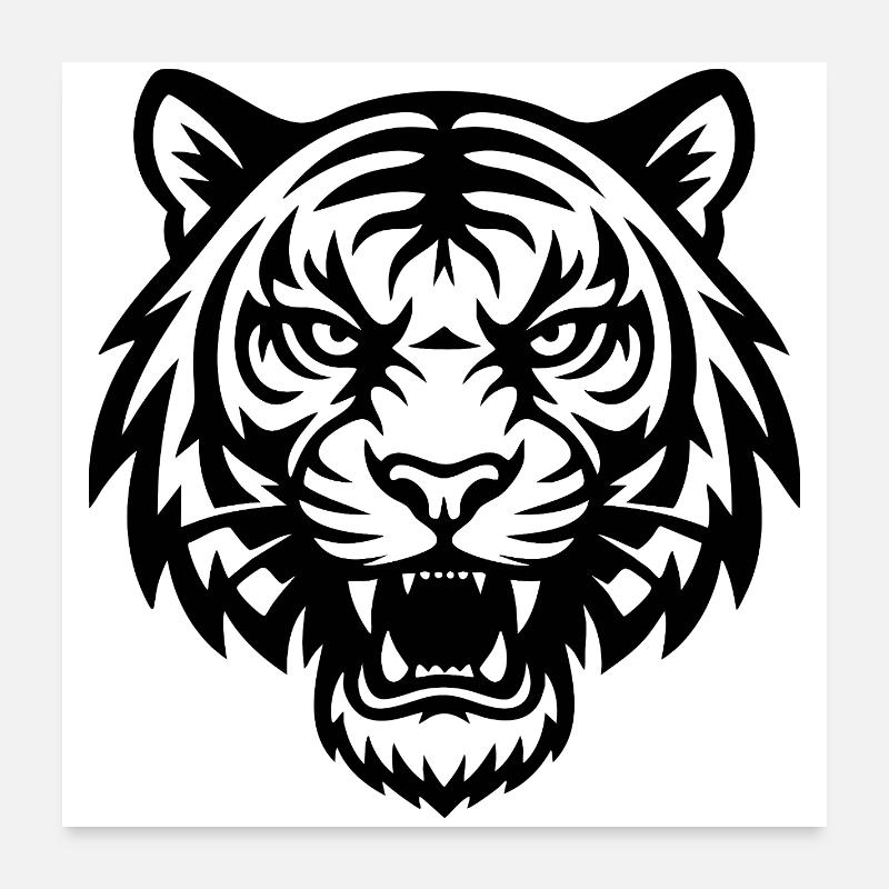 Tiger - Wild animals Poster 24" x 24" (60x60 cm)