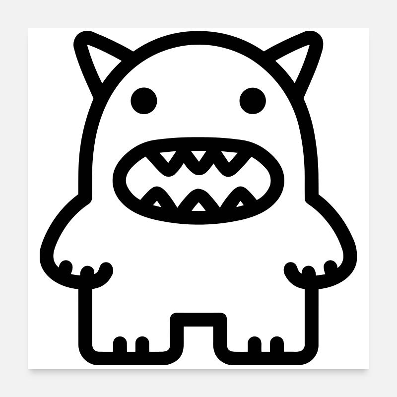 monster Poster 24" x 24" (60x60 cm)