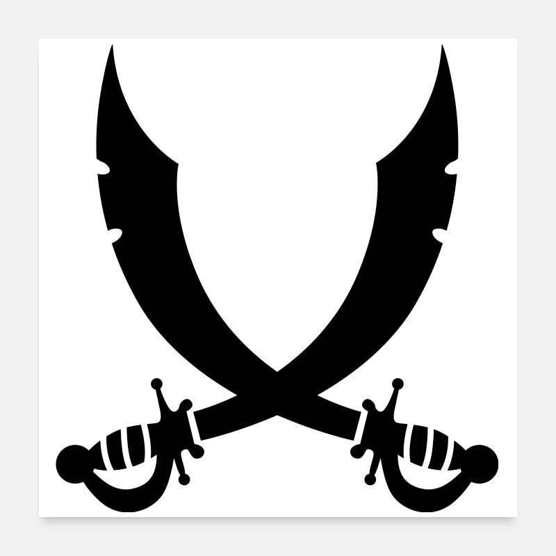 swords Poster 24" x 24" (60x60 cm)