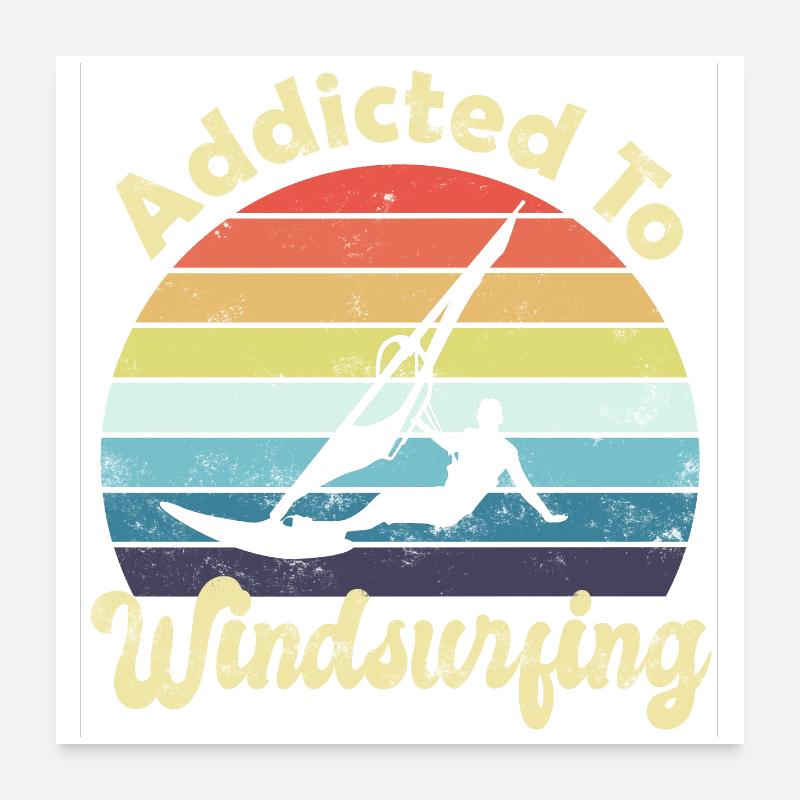 Windsurfing Windsurfer Poster 24" x 24" (60x60 cm)
