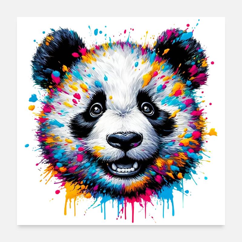 Panda Poster 60x60 cm