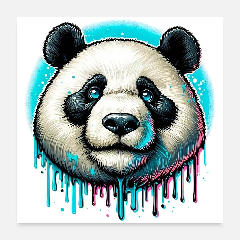Panda Poster 60 x 60 cm