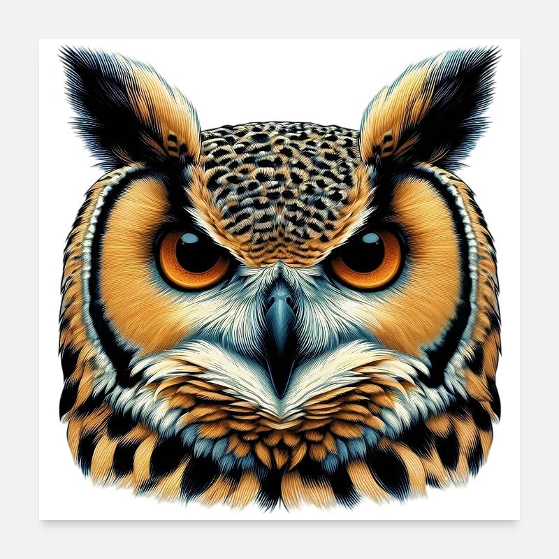 Owl Poster 24" x 24" (60x60 cm)