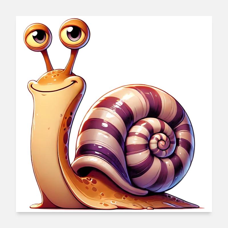 Snail Poster 24" x 24" (60x60 cm)