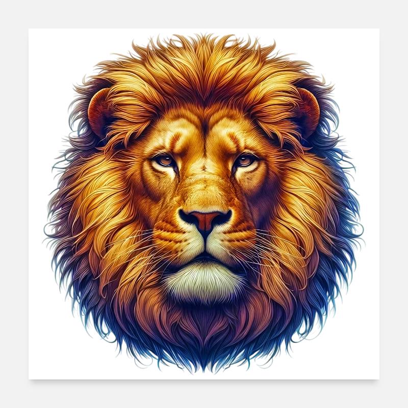 Löwe Poster 60x60 cm