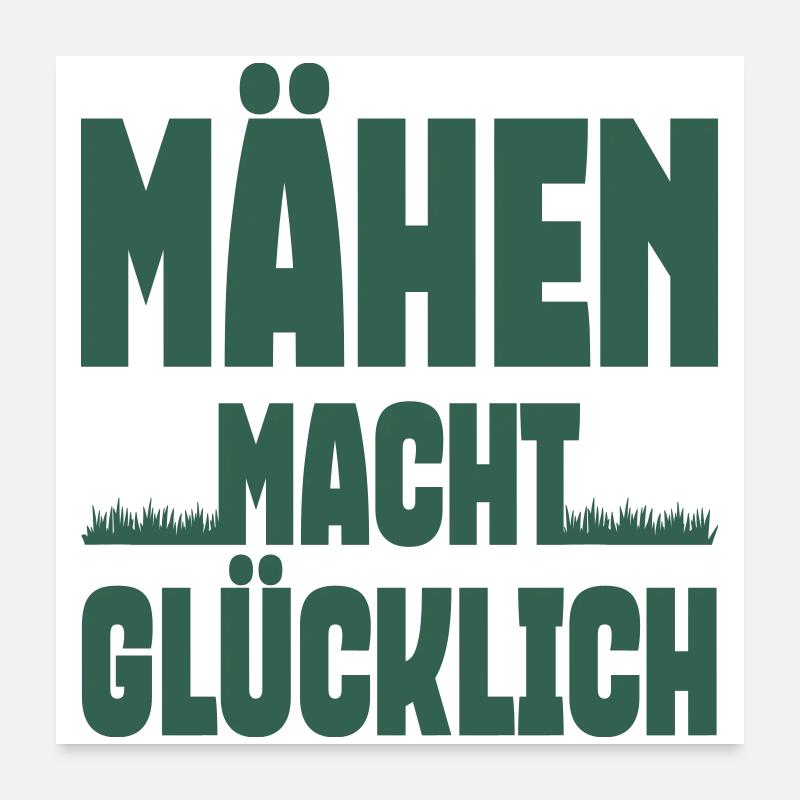 Tondre te rend heureux Poster 60 x 60 cm