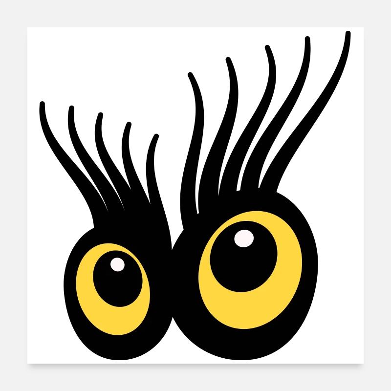Augen Poster 60x60 cm