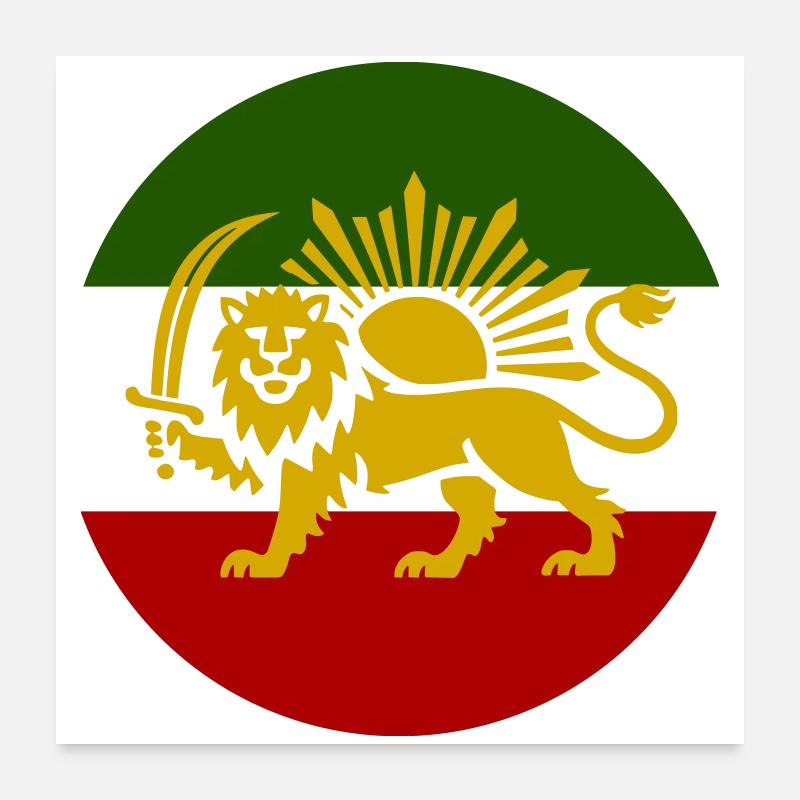 Iran libre Poster 60 x 60 cm