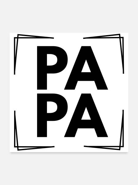 Dad - Poster 24" x 24" (60x60 cm) - white - Front