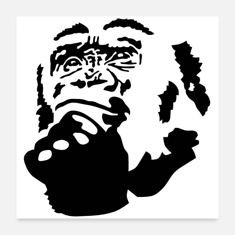 singe Poster 60 x 60 cm