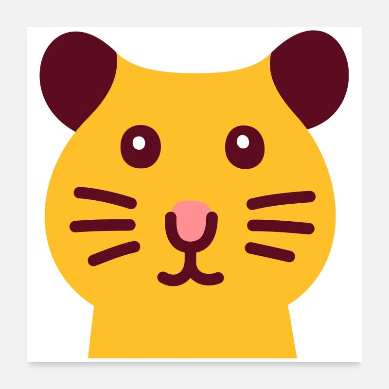 Süsser Hamster Poster 60x60 cm