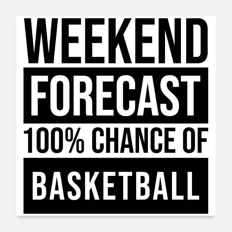 basket-ball Poster 60 x 60 cm