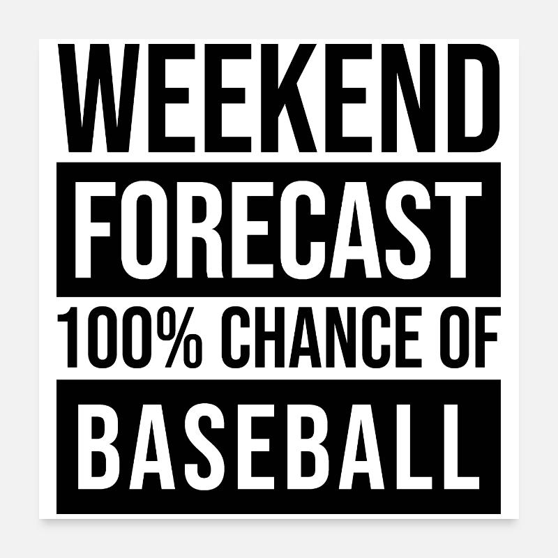Baseball Poster 60x60 cm
