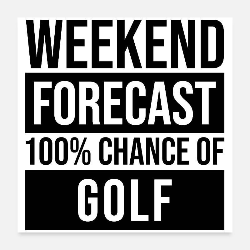 Golf Poster 60x60 cm