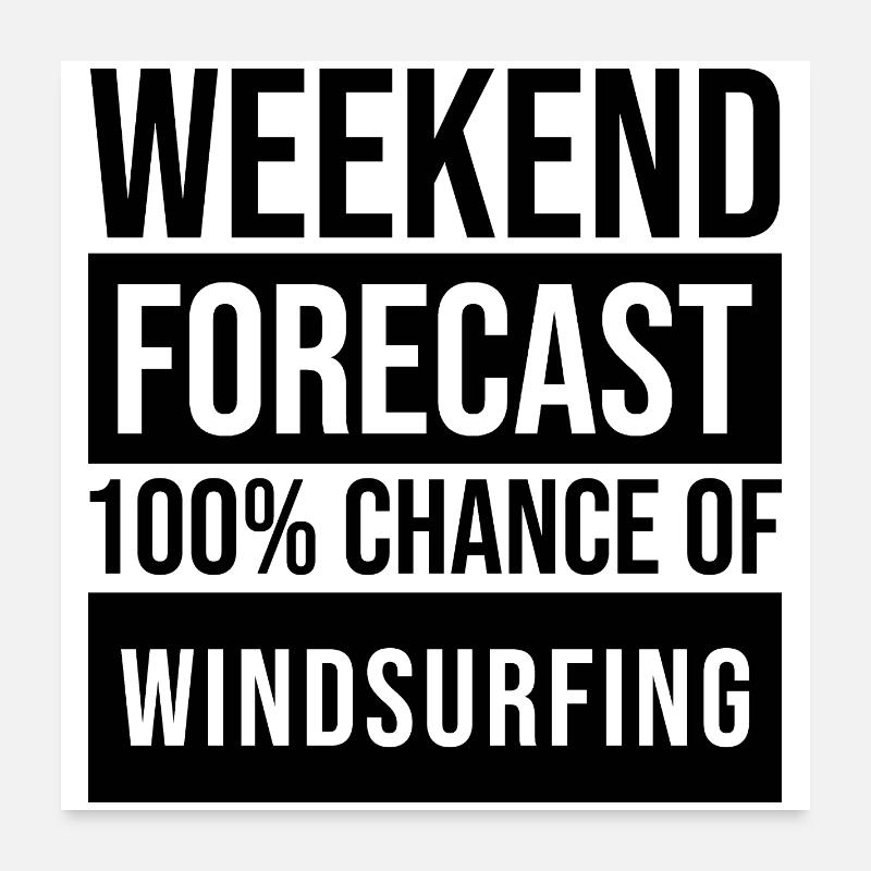 Windsurfer Poster 24" x 24" (60x60 cm)