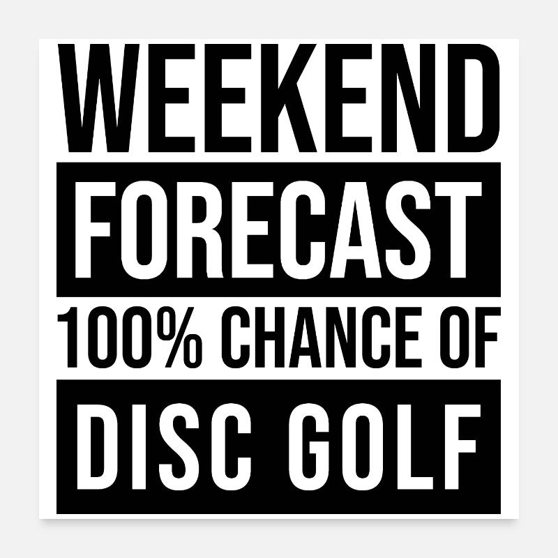Discgolf Poster 60x60 cm