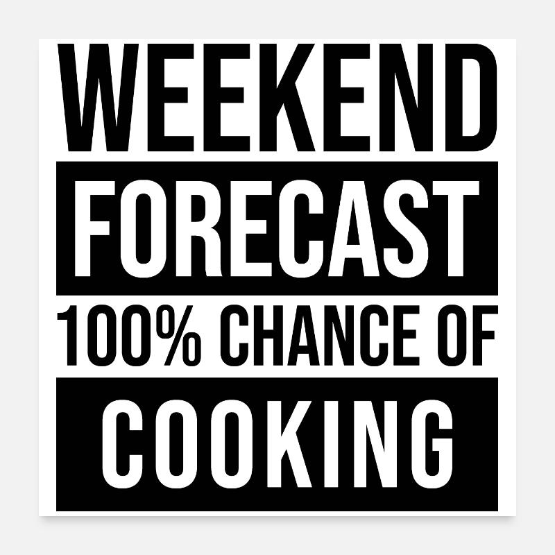 Chefkoch Poster 60x60 cm