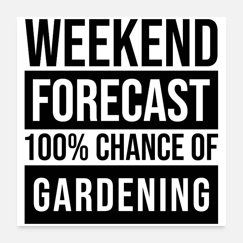 jardinier Poster 60 x 60 cm