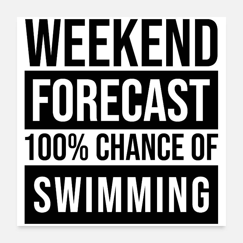 Swim Poster 24" x 24" (60x60 cm)