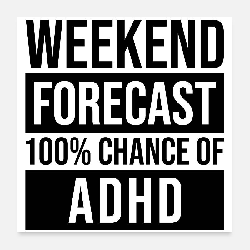 ADHD Poster 24" x 24" (60x60 cm)