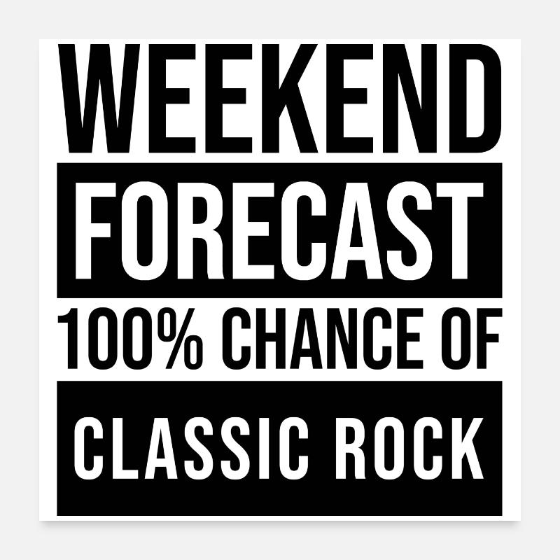 Klassischer Rock Poster 60x60 cm