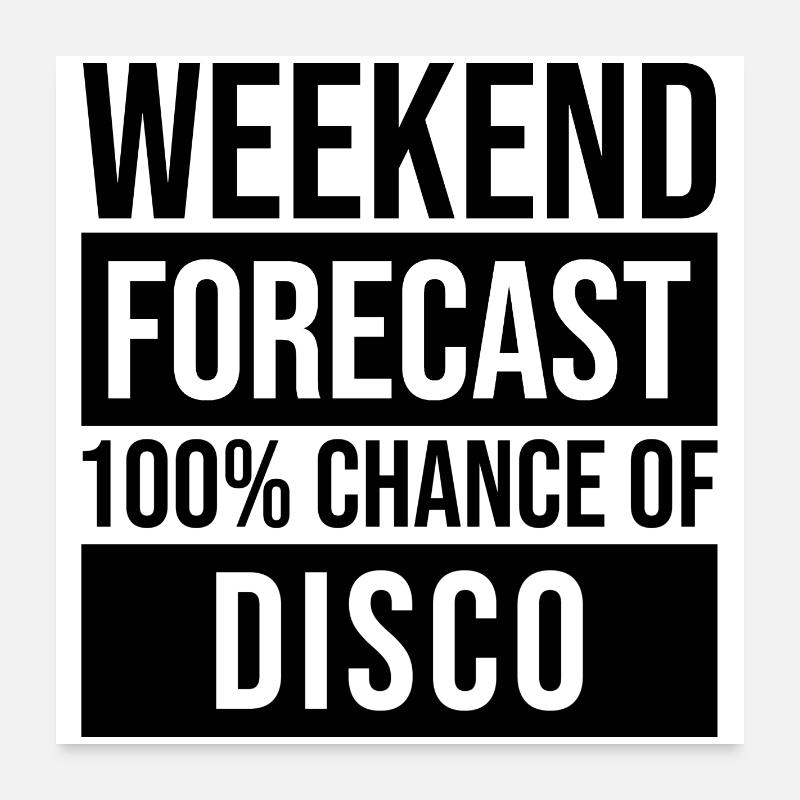 discothèque Poster 60 x 60 cm