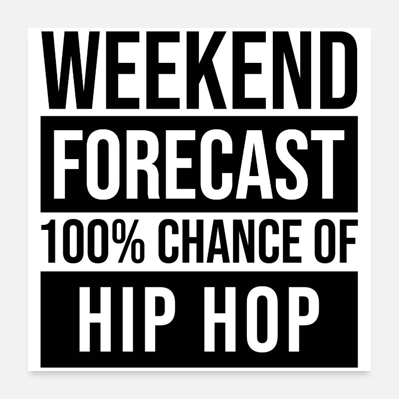 Hip-Hop (Englisch) Poster 60x60 cm