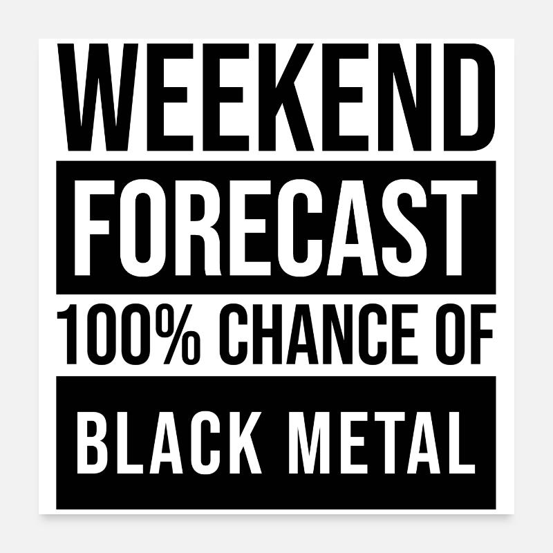 Black Metal Poster 60x60 cm