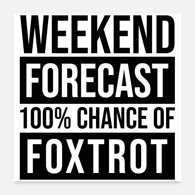 Foxtrott Poster 60x60 cm