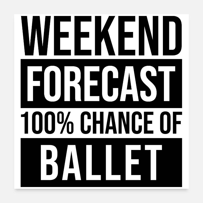 ballet Poster 60 x 60 cm