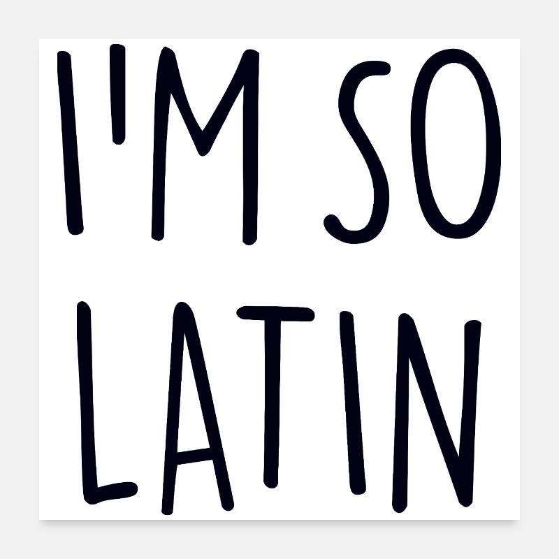 CHEZ SO LATIN Poster 60 x 60 cm
