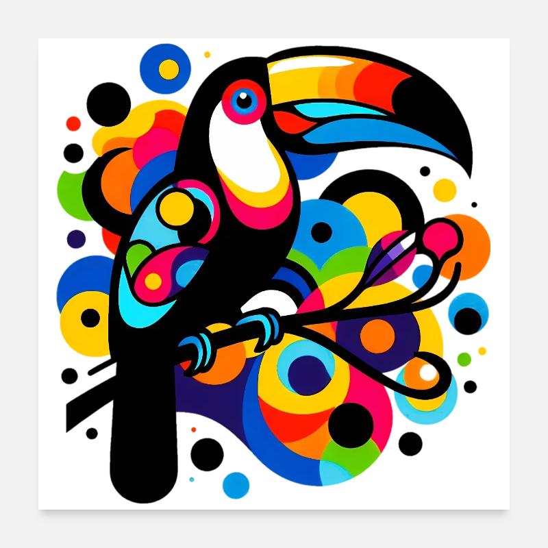 Toucan Poster 60 x 60 cm