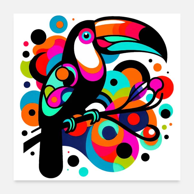Tukan Poster 60x60 cm
