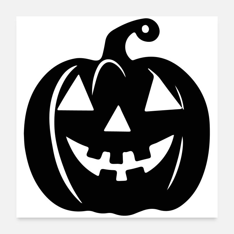 Spooky Jack-o'-lantern Halloween Design Poster 60 x 60 cm