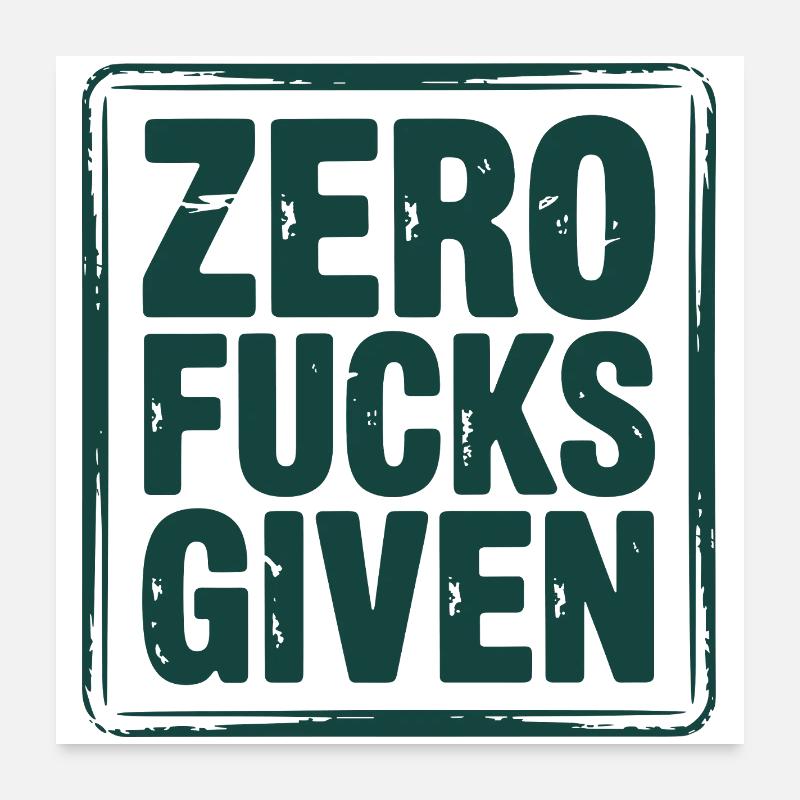 Relaxed rebellious statement design Poster 24" x 24" (60x60 cm)