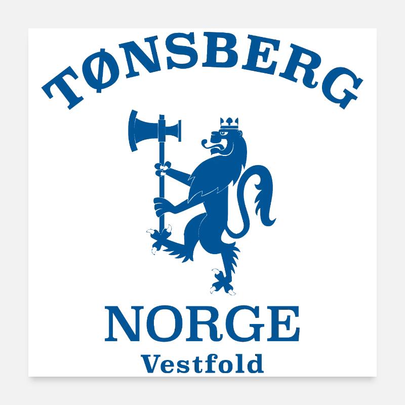 Tonsberg Norge Norwegen Poster 60x60 cm