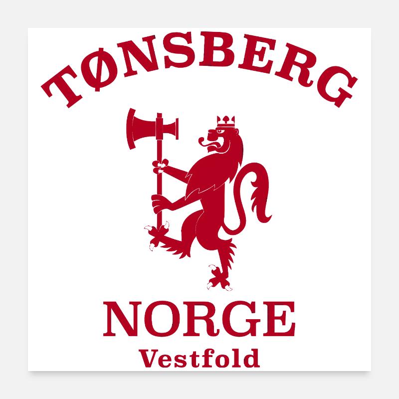 Tonsberg Norge Norwegen Poster 60x60 cm