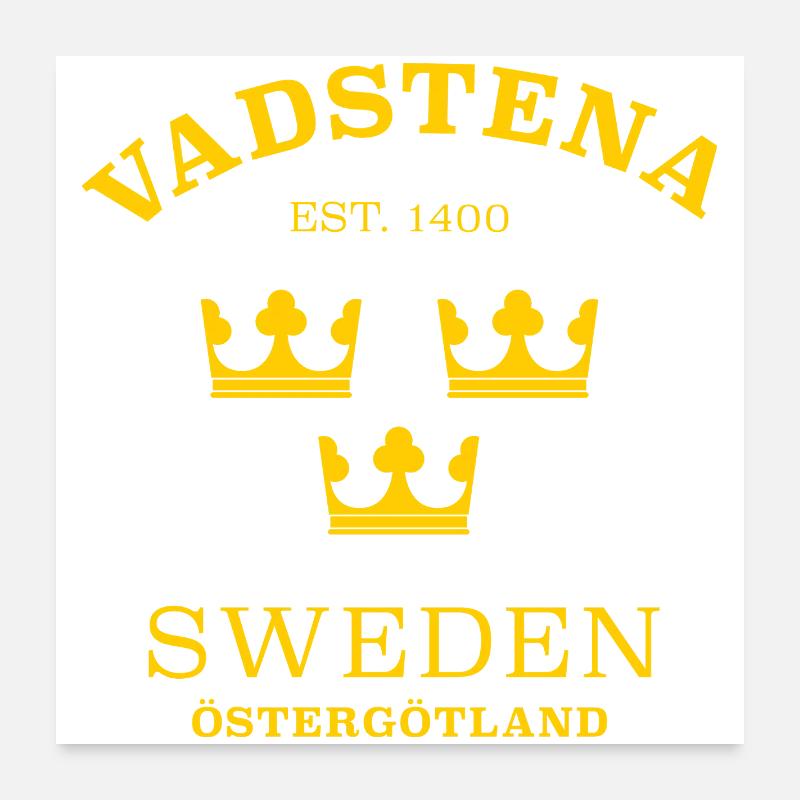 Vadstena, Suède, Suède Poster 60 x 60 cm