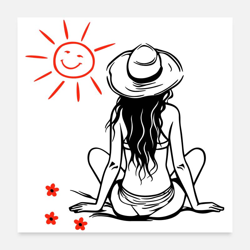 Longing for sun Poster 24" x 24" (60x60 cm)